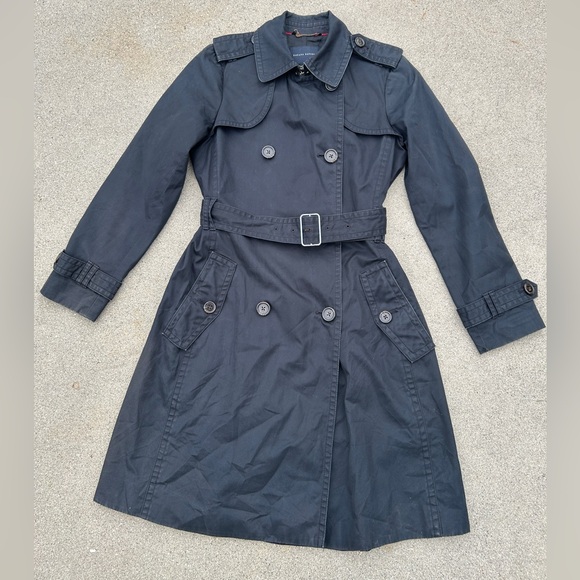 Banana Republic Jackets & Blazers - Banana Republic Classic Black Trench Coat Women Size Small